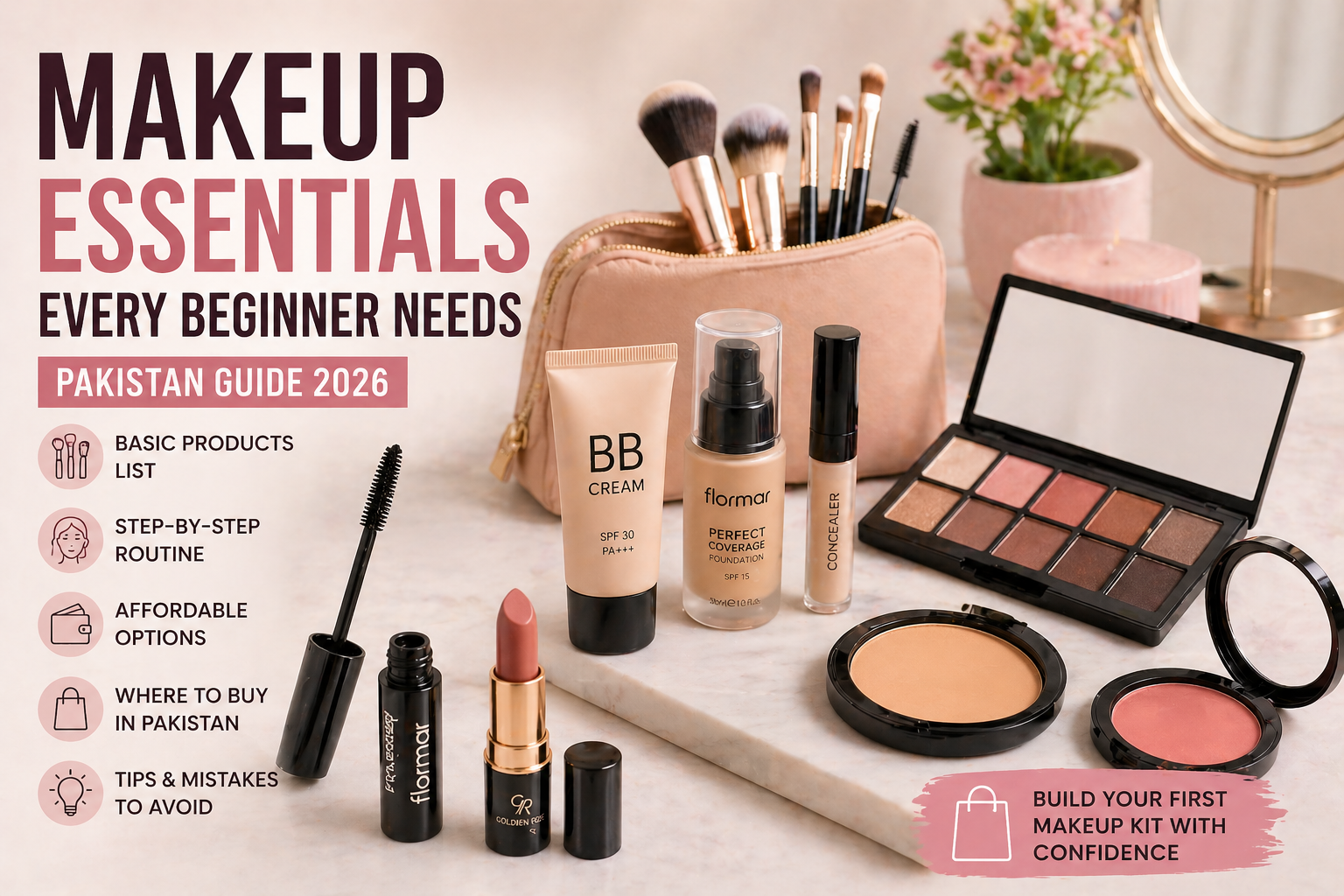 Makeup Essentials Every Beginner Needs (Pakistan Guide 2026)