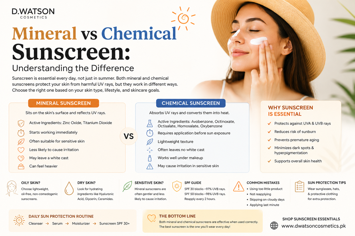 Mineral vs Chemical Sunscreen: Understanding the Difference