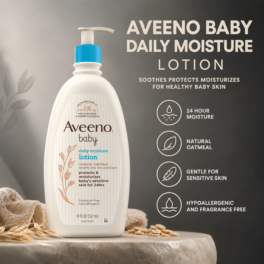 AVEENO BABY LOTION DAILY MOISTURE 532ML