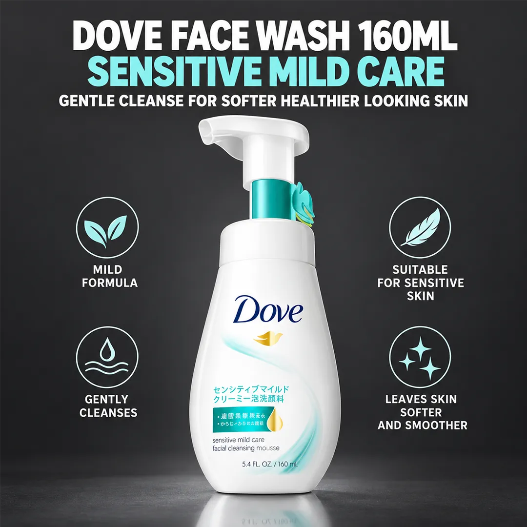 DOVE FACE WASH 160ML SENSITIVE MILD CARE
