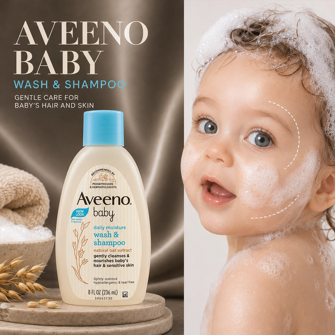 AVEENO BABY WASH & SHAMPOO 236ML