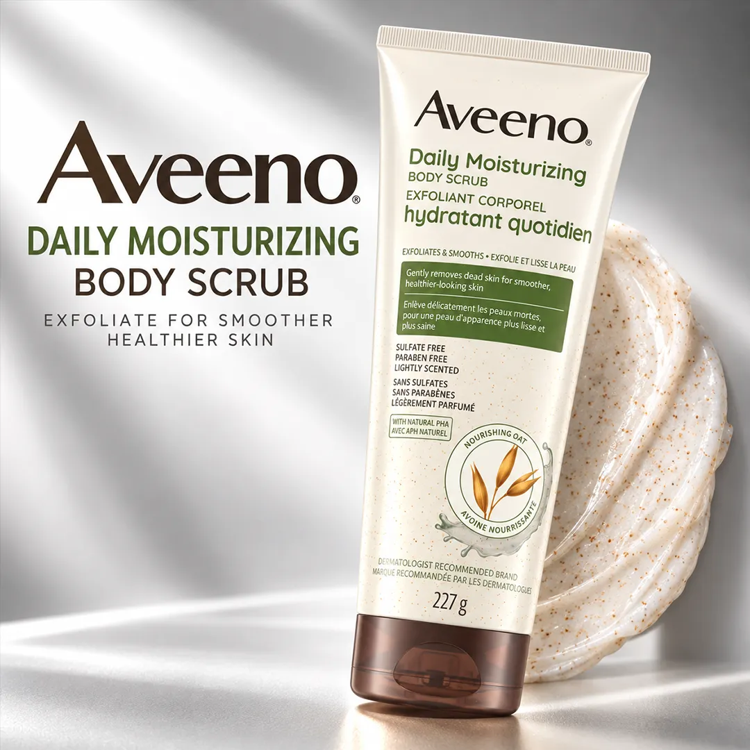 AVEENO DAILY MOISTURISING BODY SCURB 227G