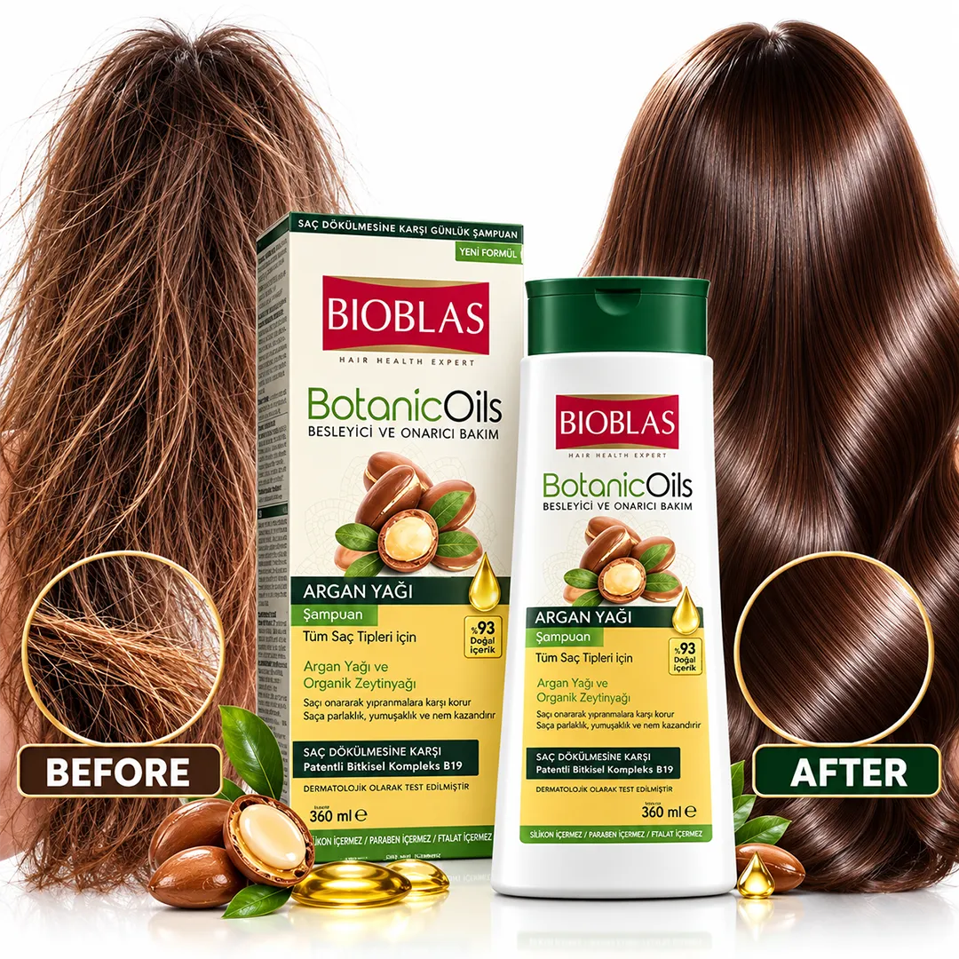 BIOBLAS SHAMPOO 360ML BOTANIC OILS ARGAN