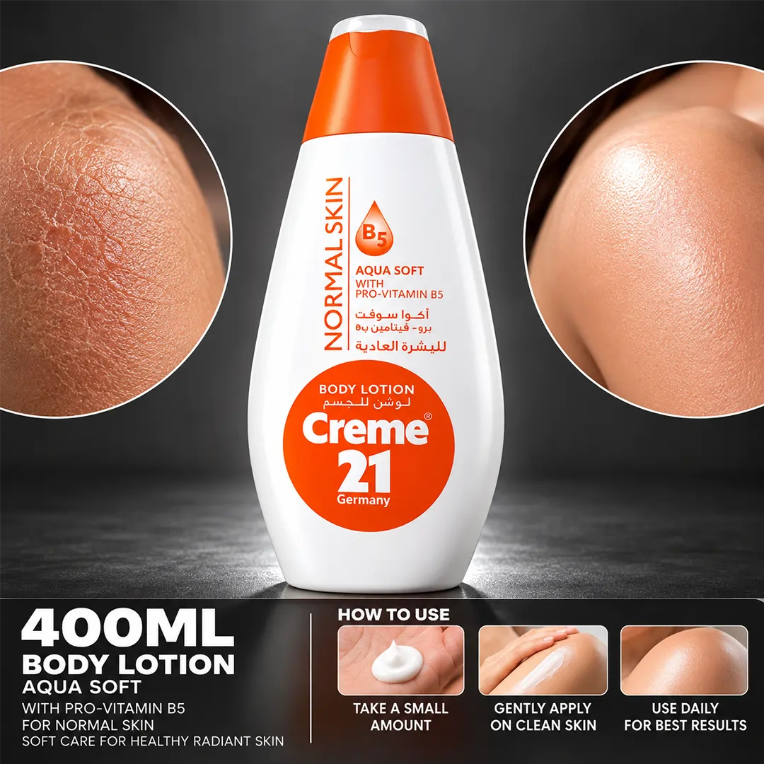 CREME 21 BODY LOTION 400ML AQUA SOFT