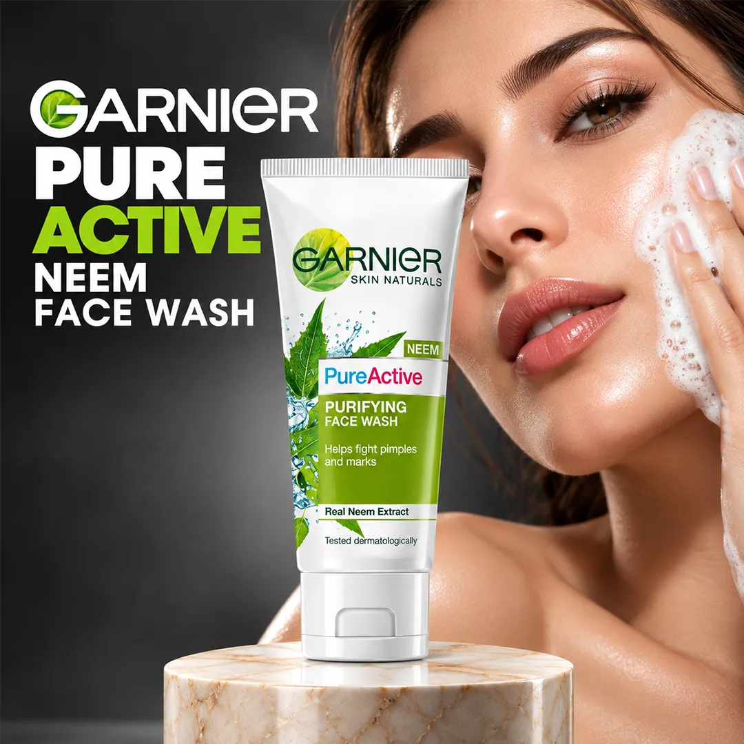 GARNIER PURE ACTIVE NEEM FACE WASH 100ML