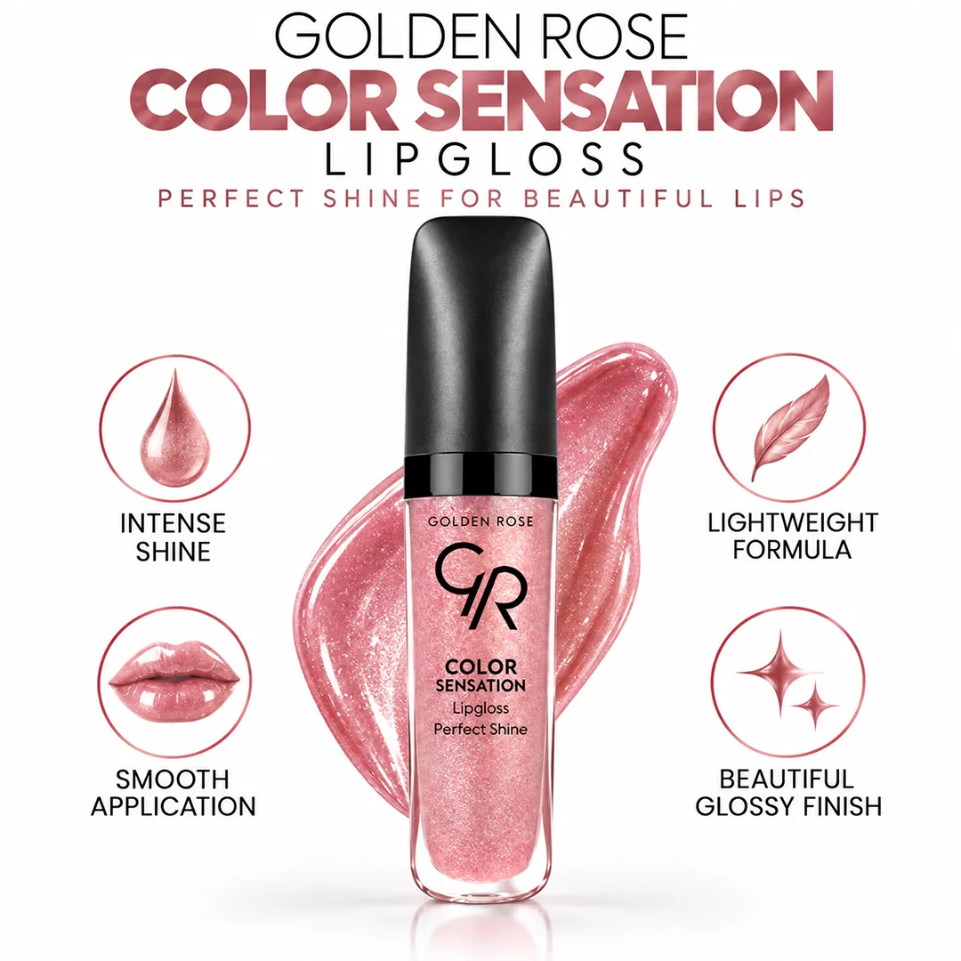 GOLDEN ROSE LIPGLOSS COLOR SENSATION 105
