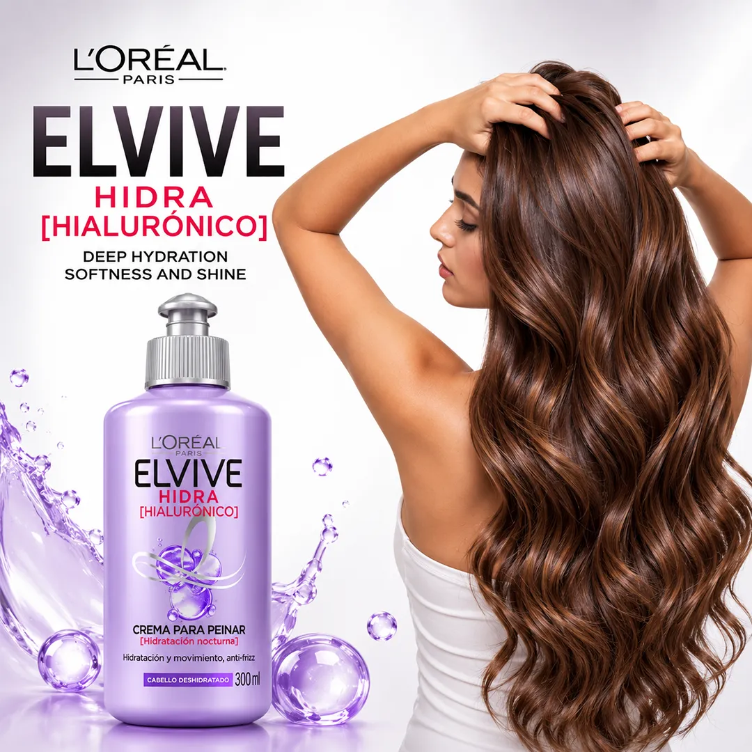 LOREAL ELVIVE 300ML HIDRA HIALURONICO HAIR CREAM