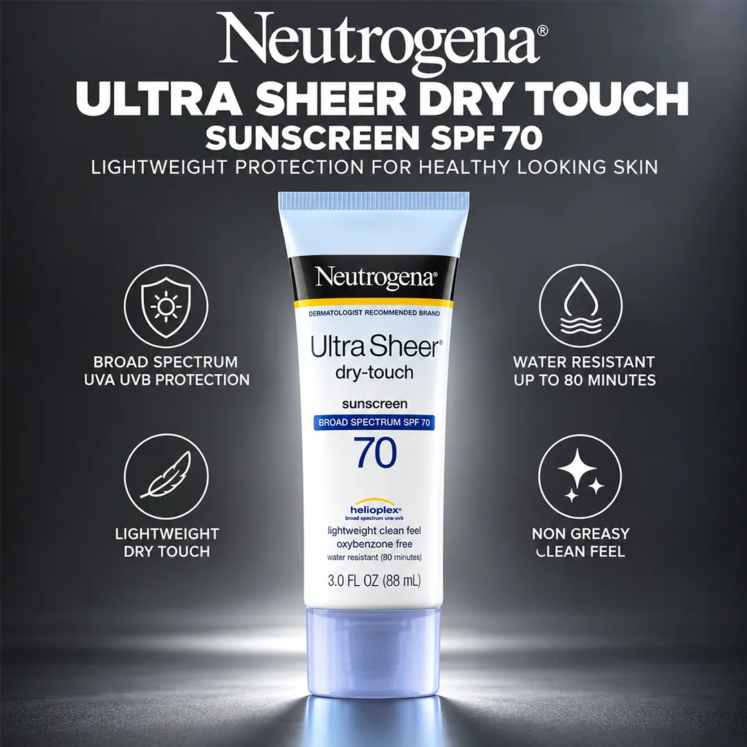 NEUTROGENA SUNSCREEN ULTRA SHEER DRY TOUCH SPF70 88ML