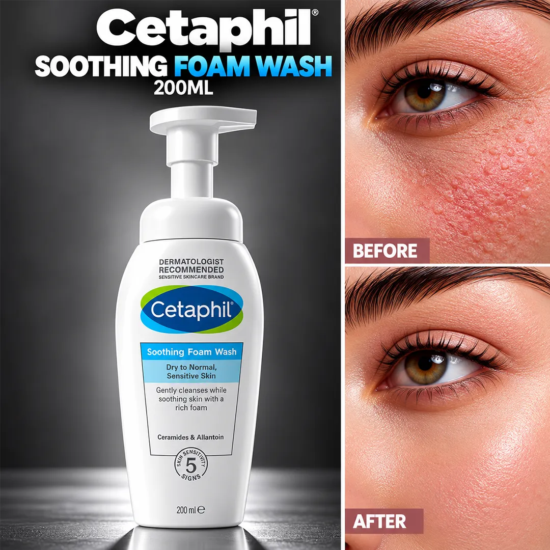 CETAPHIL SMOOTHING FOAM WASH 200ML