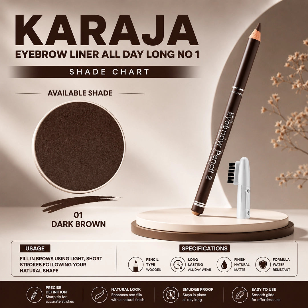 KARAJA EYEBROW LINER ALL DAY LONG NO 1
