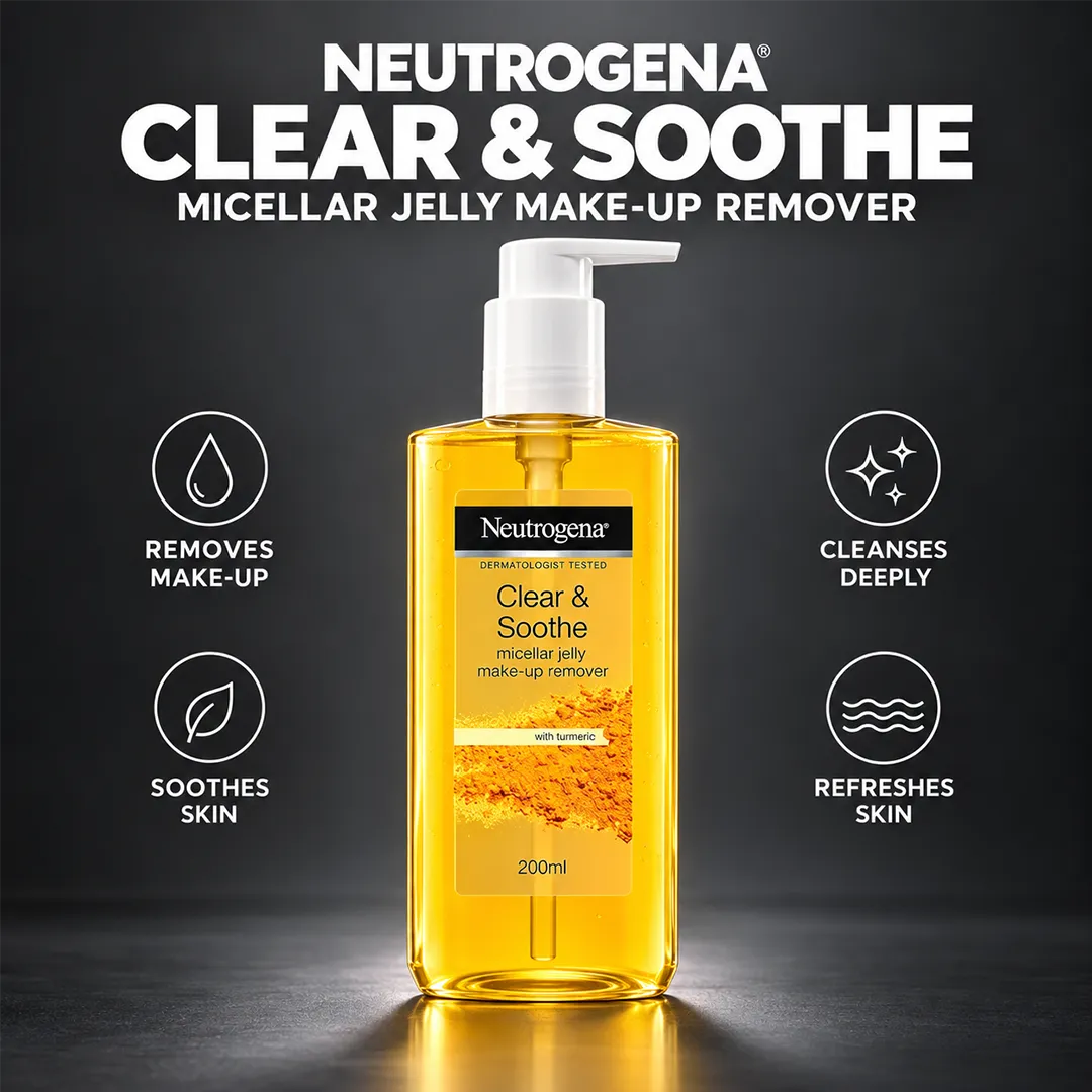 NEUTROGENA CLEAR & SOOTHE MICELLER JELLY 200ML