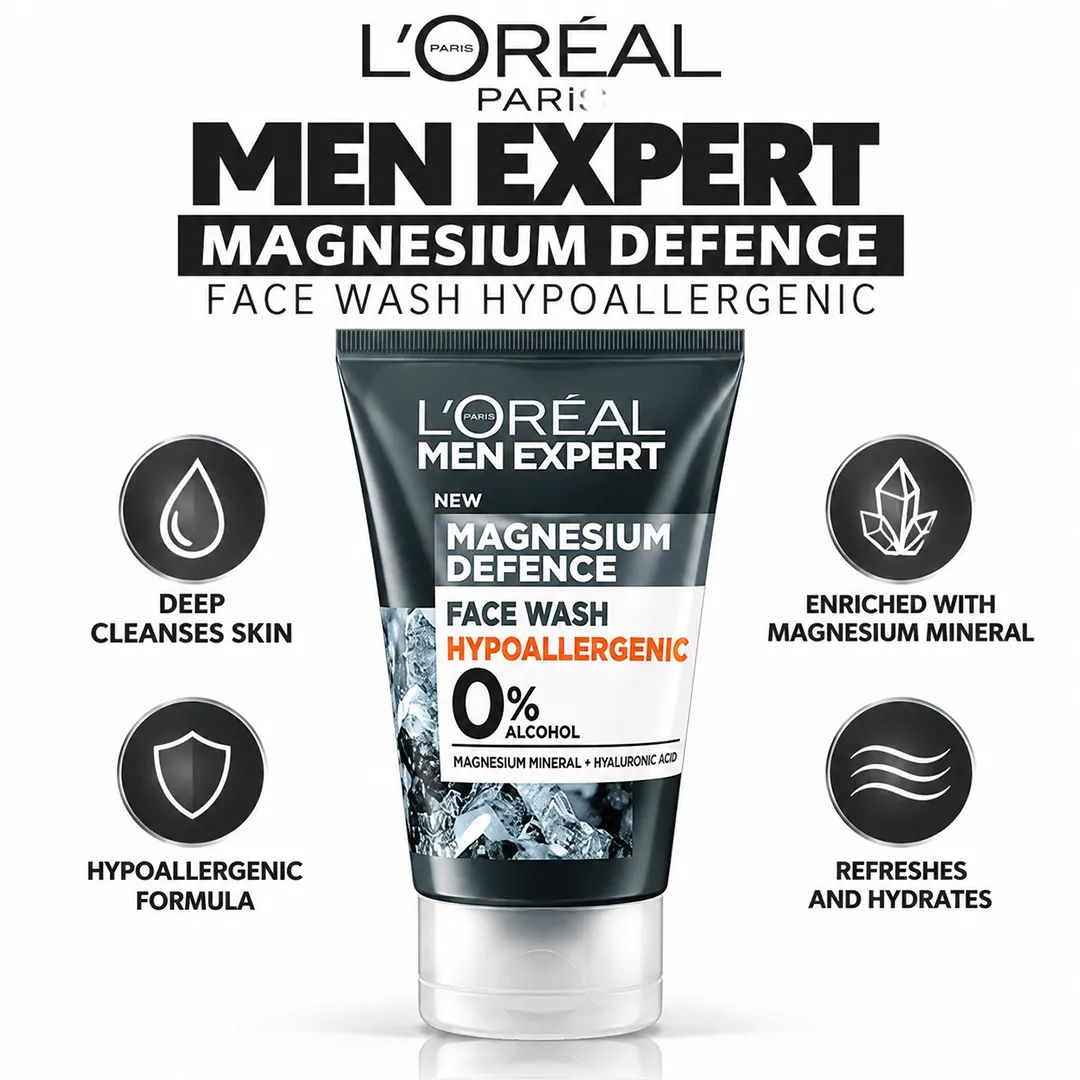LOREAL FACE WASH MAGNESIUM DEFENCE