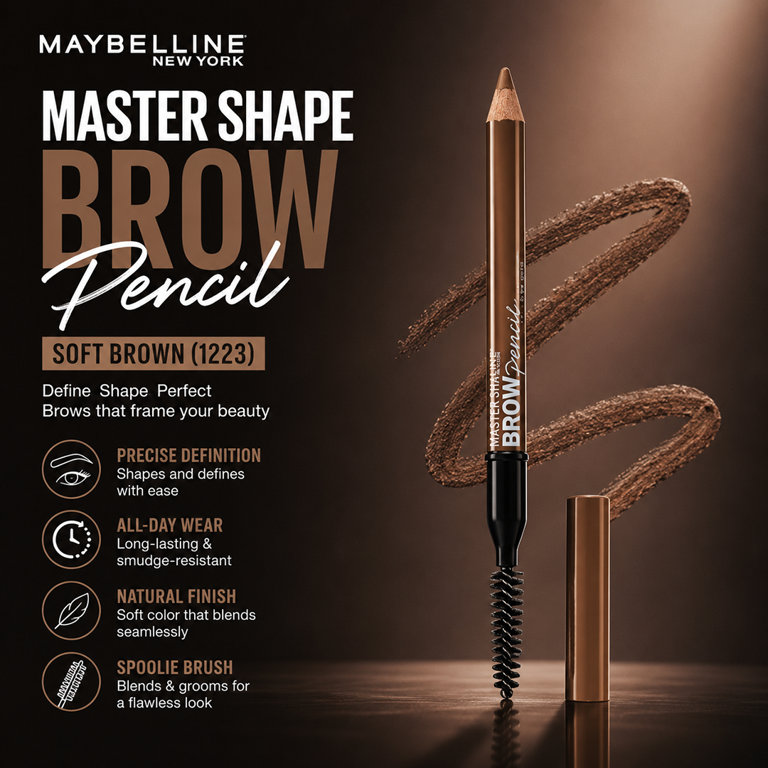 MAYBELLINE MASTER SHAPE EYE PENCIL SOFT BROWN (1223)