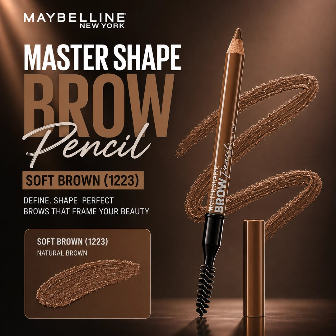 MAYBELLINE MASTER SHAPE EYE PENCIL SOFT BROWN (1223)