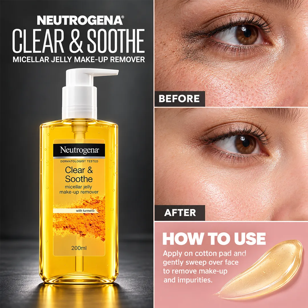 NEUTROGENA CLEAR & SOOTHE MICELLER JELLY 200ML