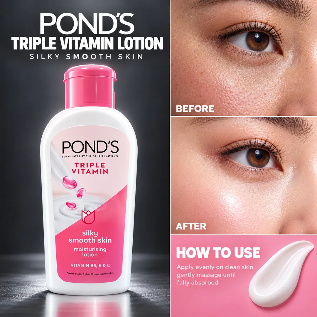 PONDS PAK TRIPPLE VITAMIN LOTION 100ML