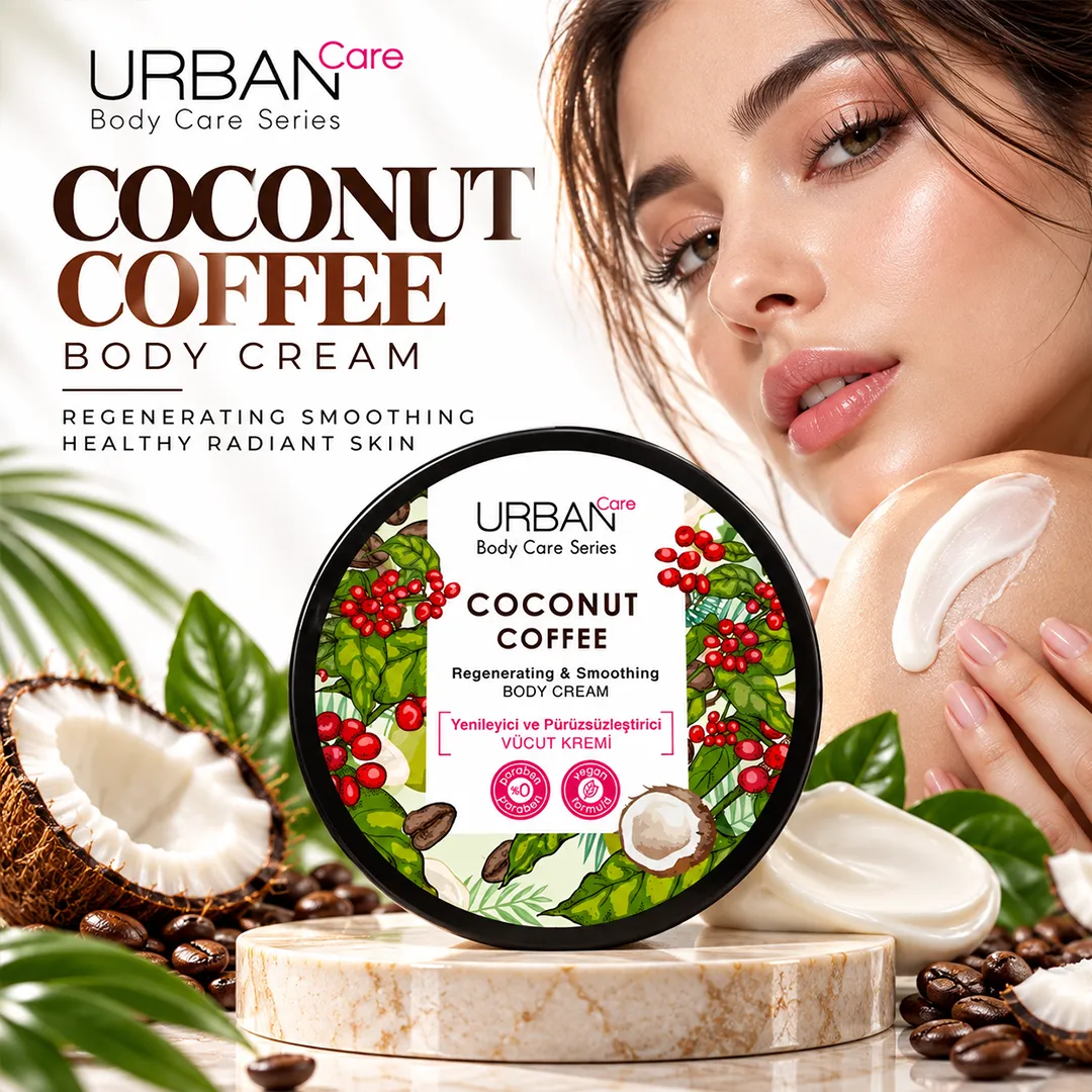 URBAN CARE COCONUT COFFEE BODY CREAN 200ML