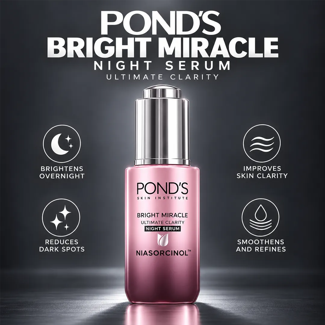 PONDS BRIGHT MIRACLE NIGHT SERUM 30GM