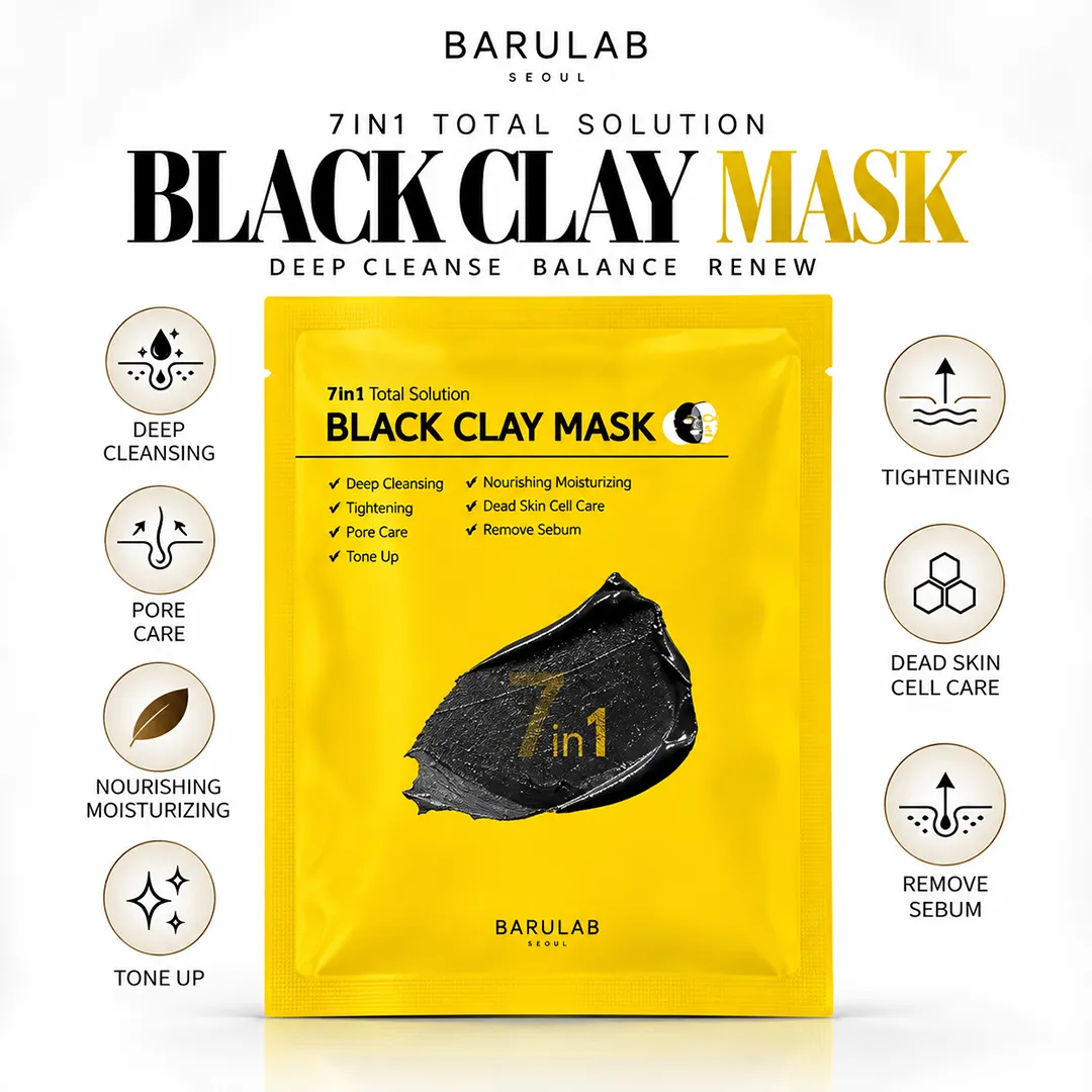 CAILYN BARULAB 7IN1 TOTAL SOLUTION BLACK CLAY MASK