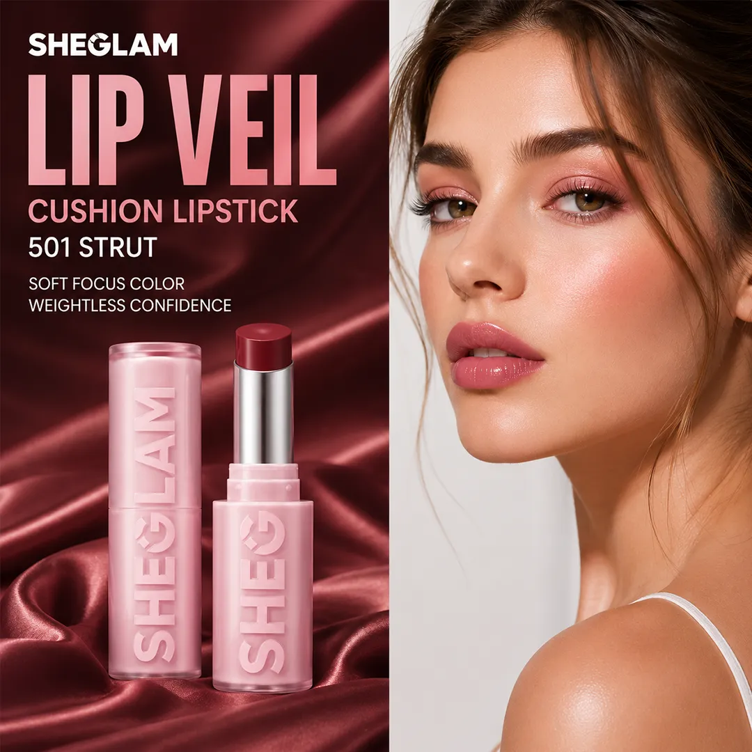 SHEGLAM LIP VEIL CUSHION LIPSTICK 501 STRUT