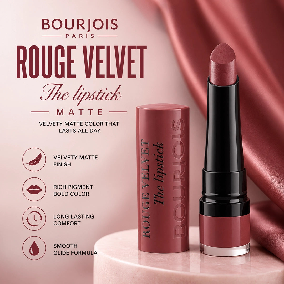 BOURJOIS LIPSTICK ROUGE VELVET MATTE