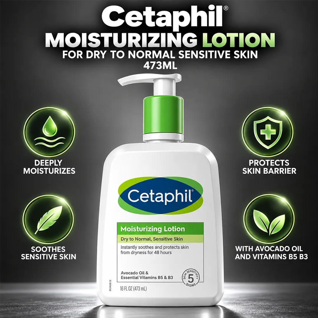CETAPHIL MOISTURISING LOTION 473ML SOOTHES AND HYDRATES