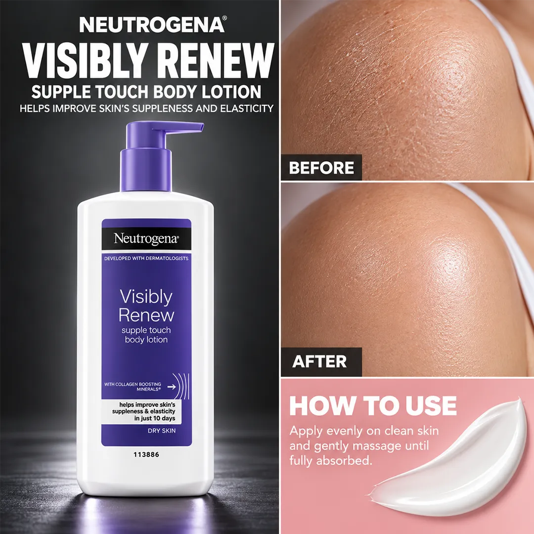 NEUTROGENA BODY LOTION 400ML VISIBLE RENEW DRY SKIN