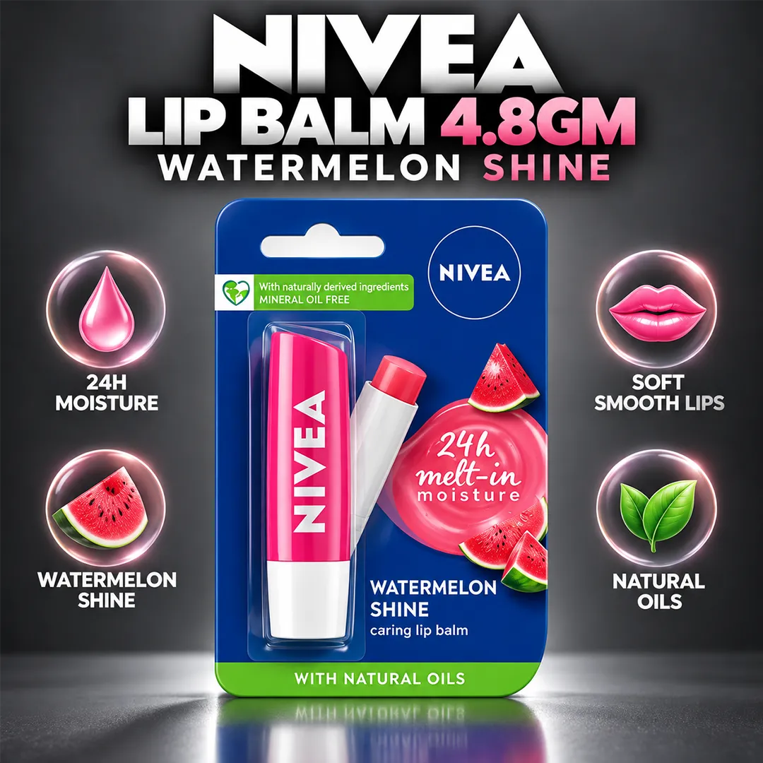 NIVEA LIP BALM 4.8GM WATERMELON
