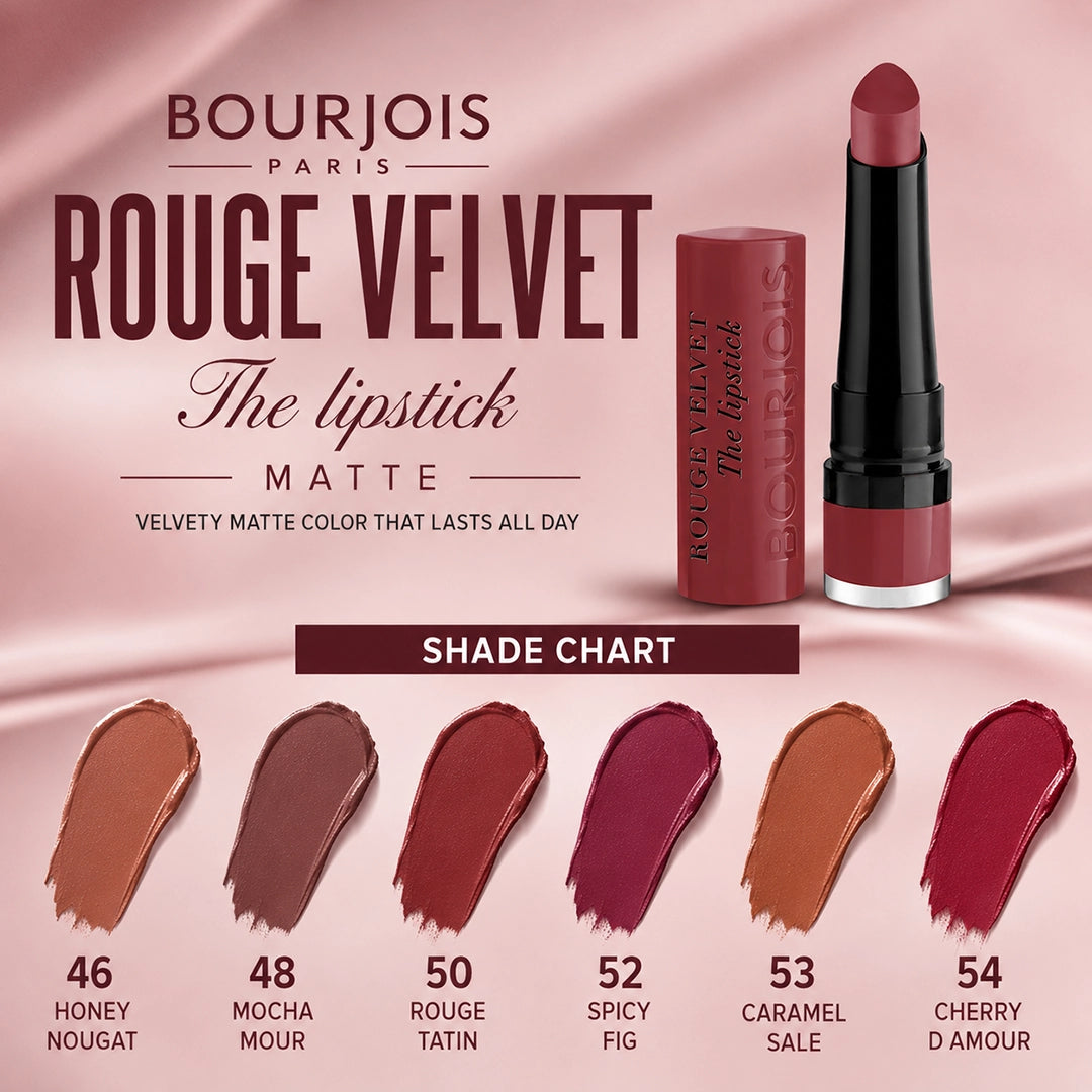 BOURJOIS LIPSTICK ROUGE VELVET MATTE