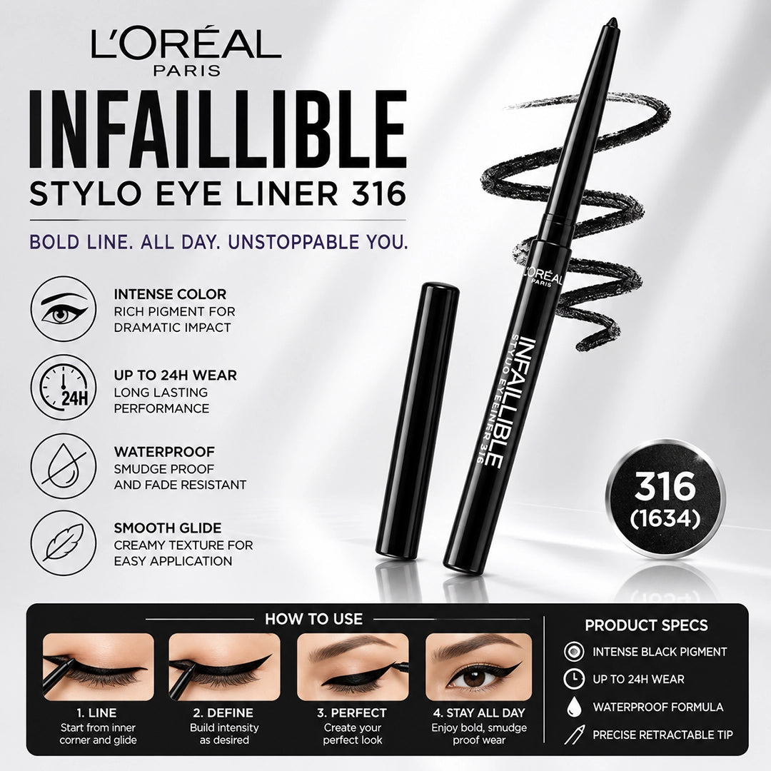 LOREAL INFAILLIBLE STYLO EYE LINER 316 (1634)