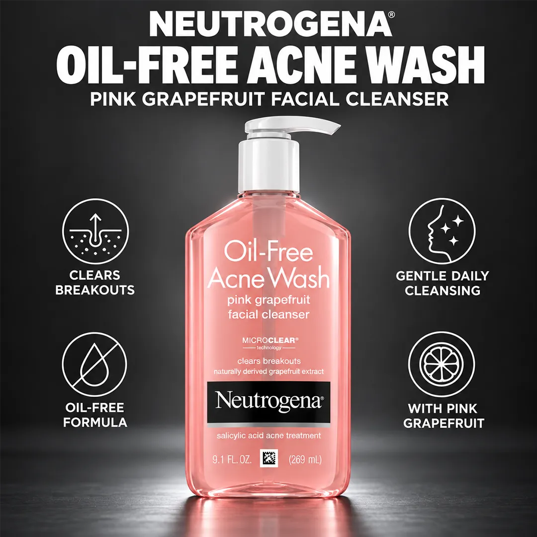 NEUTROGENA ACNE WASH 269ML PINK GRAPEFRUIT