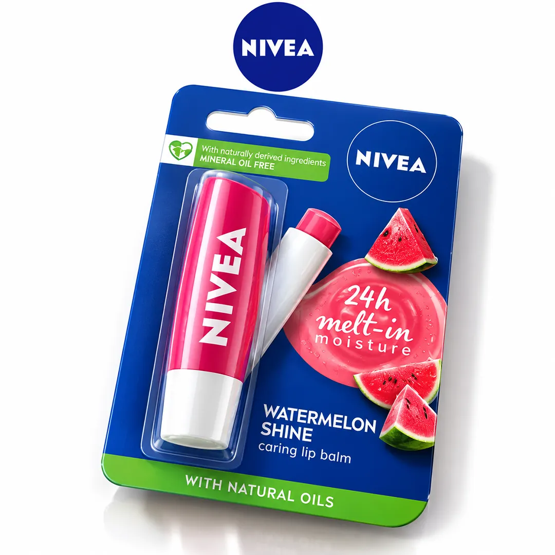 NIVEA LIP BALM 4.8GM WATERMELON