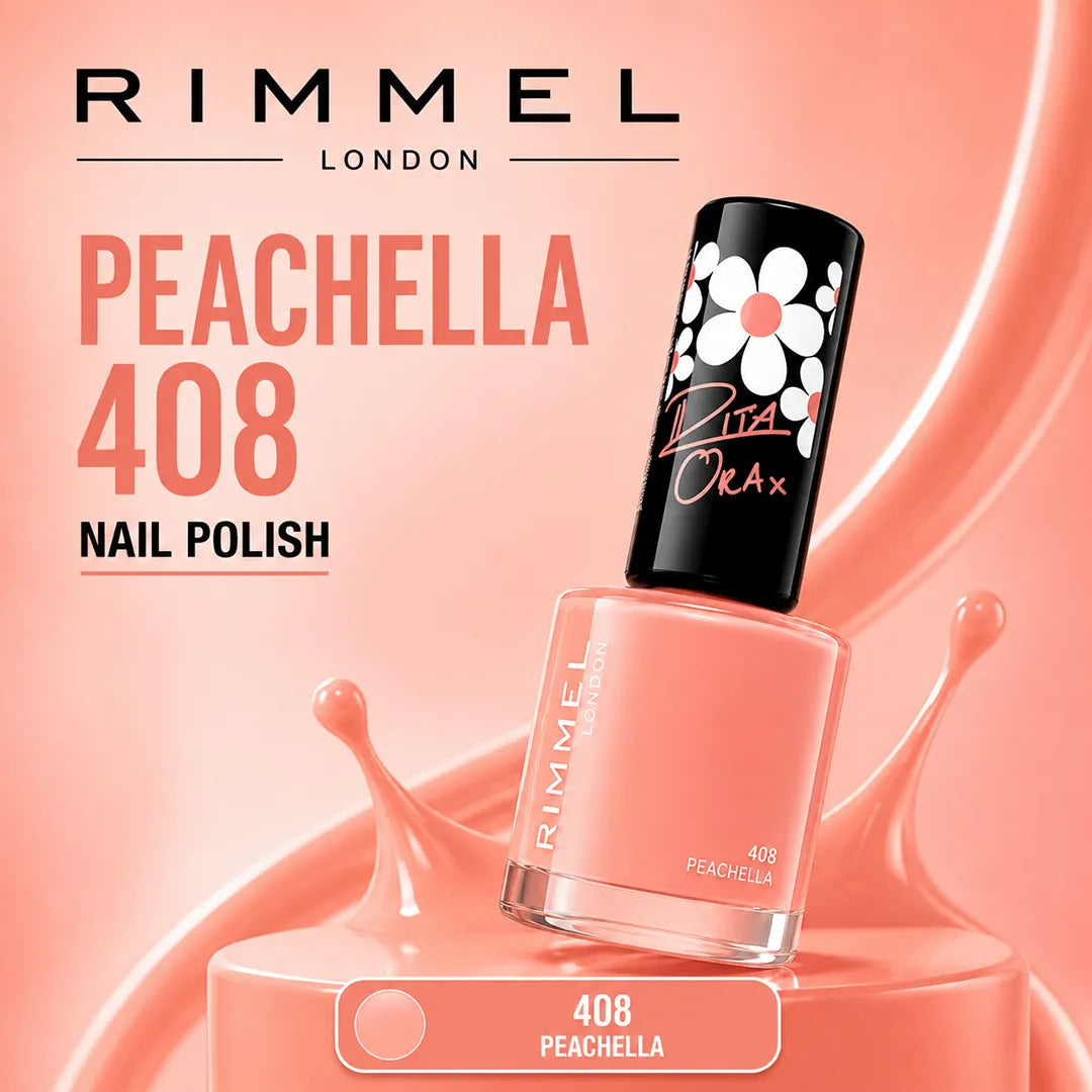 RIMMEL NAIL POILSH PEACHELLA 408 8ML
