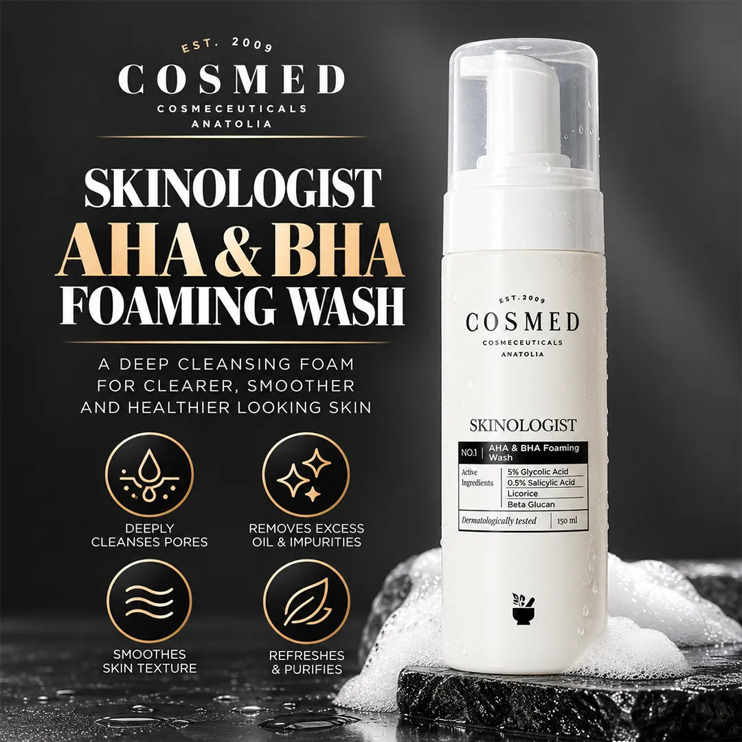 COSMED SKINOLOGIST AHA & BHA FOAMING WASH 150ML
