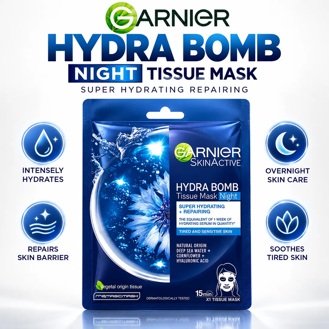 GARNIER HYDRA BOMB NIGHT TISSUE MASK