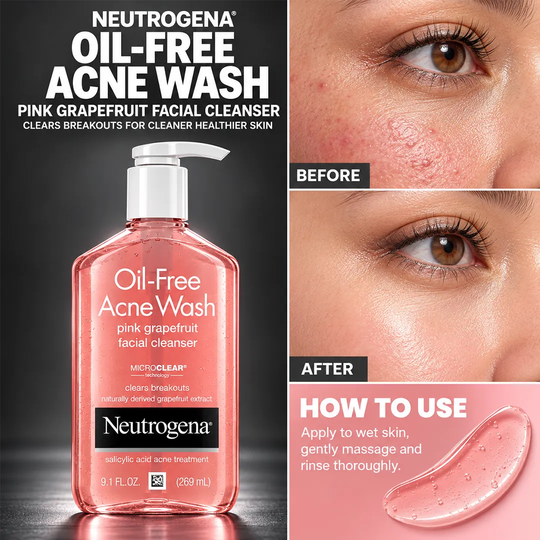 NEUTROGENA ACNE WASH 269ML PINK GRAPEFRUIT