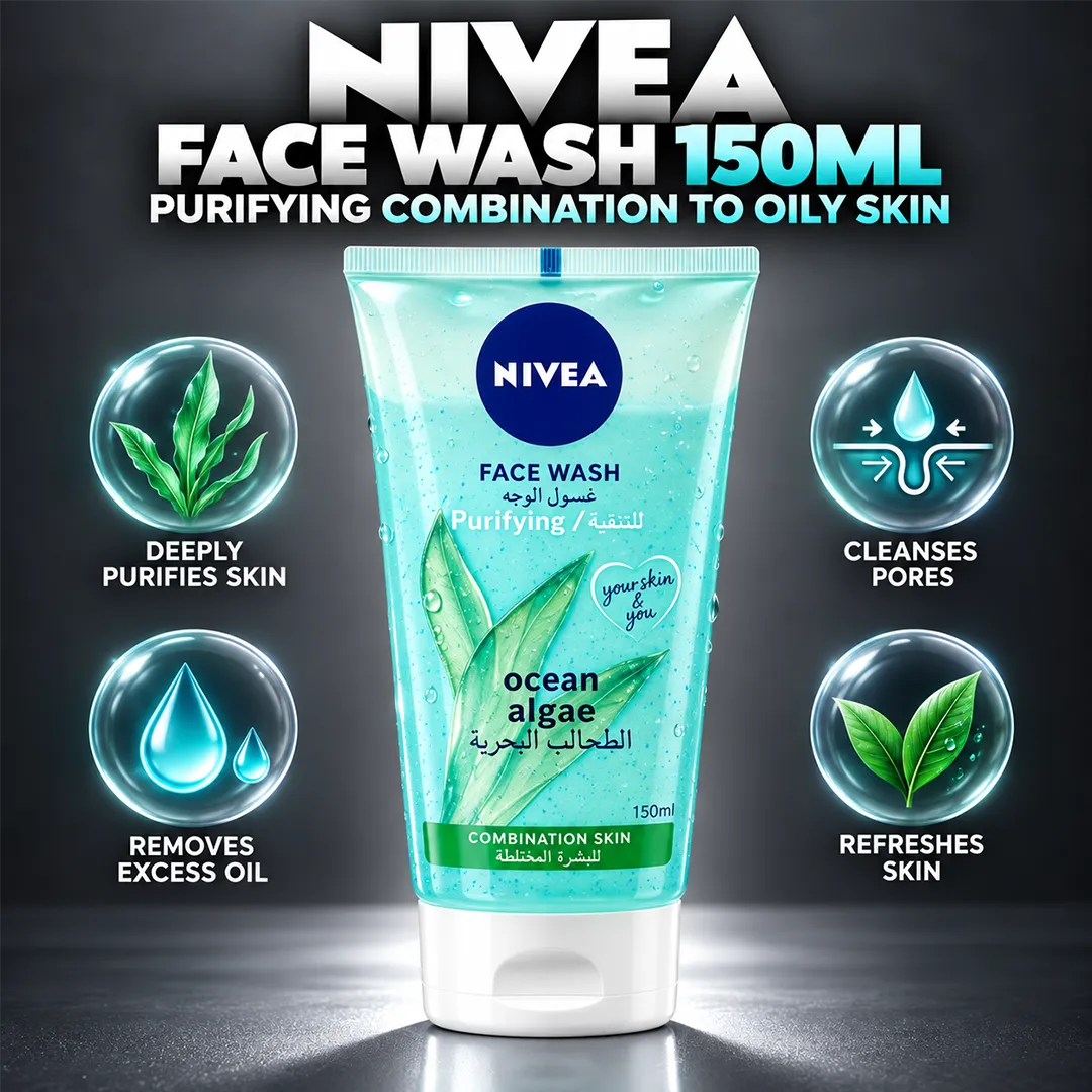 NIVEA FACE WASH 150ML PURIFYING COMBINATION TO OILY SKIN