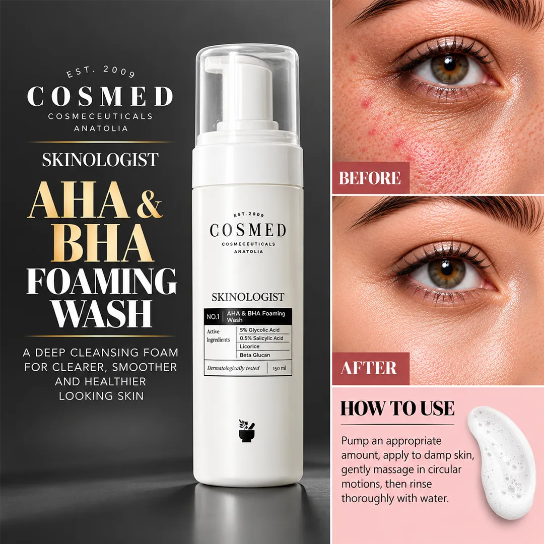 COSMED SKINOLOGIST AHA & BHA FOAMING WASH 150ML