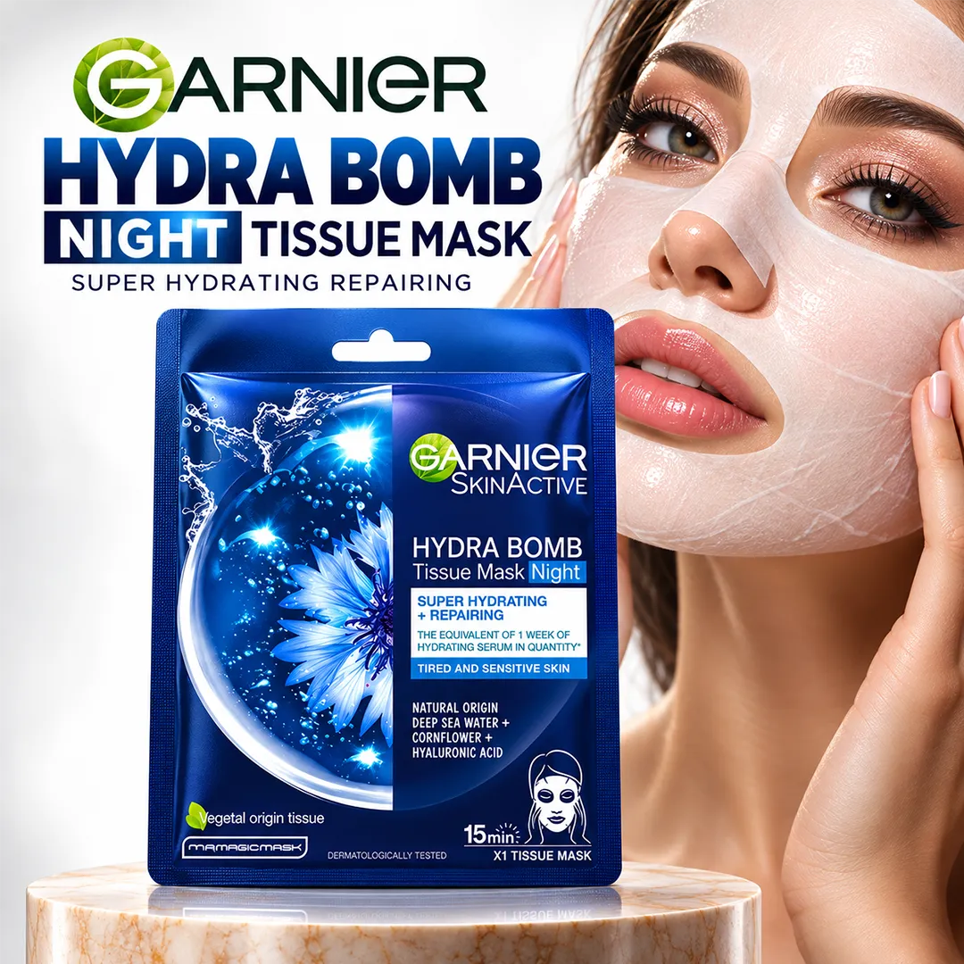 GARNIER HYDRA BOMB NIGHT TISSUE MASK