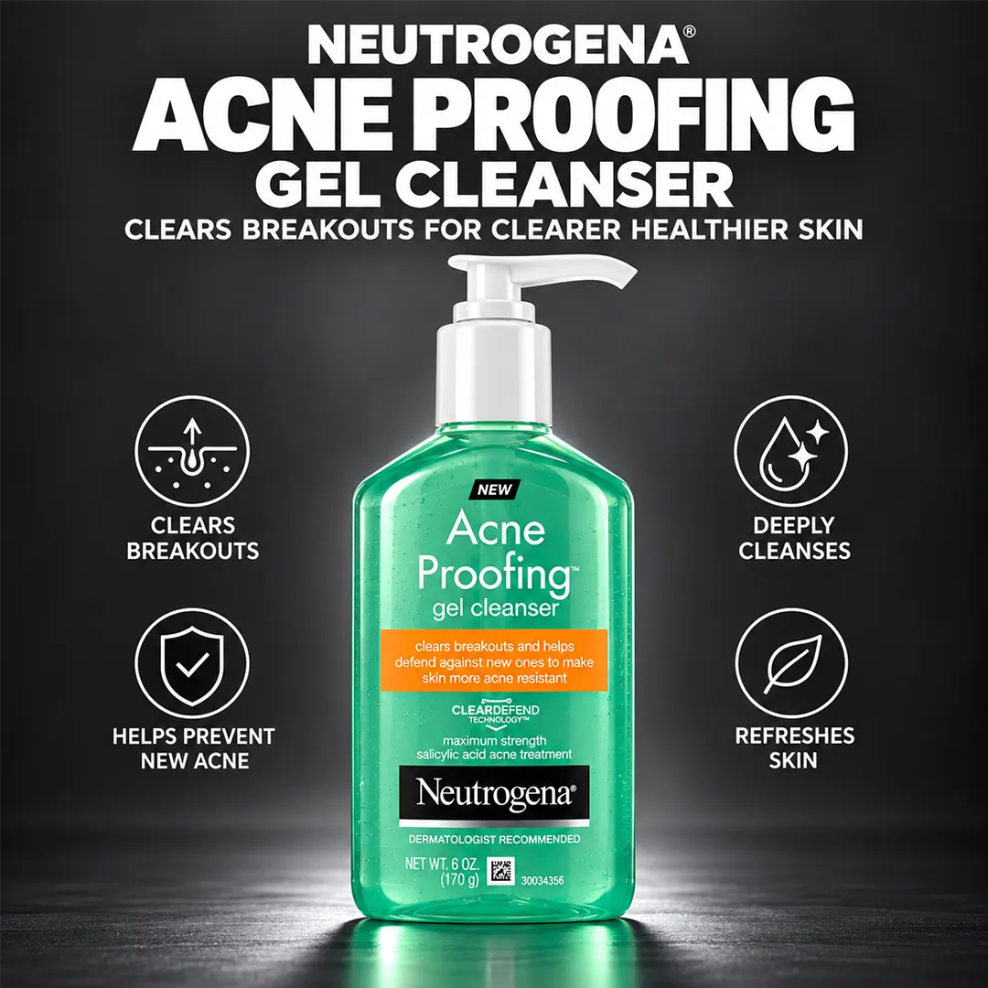 NEUTROGENA ACNE PROOFING GEL CLEANSER 170GM