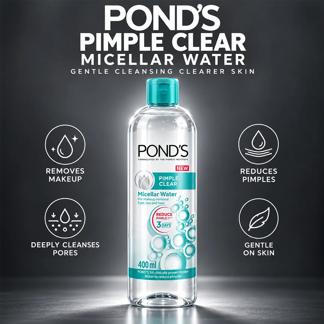 PONDS MICELLAR WATER 400ML PIMPLE CLEAR