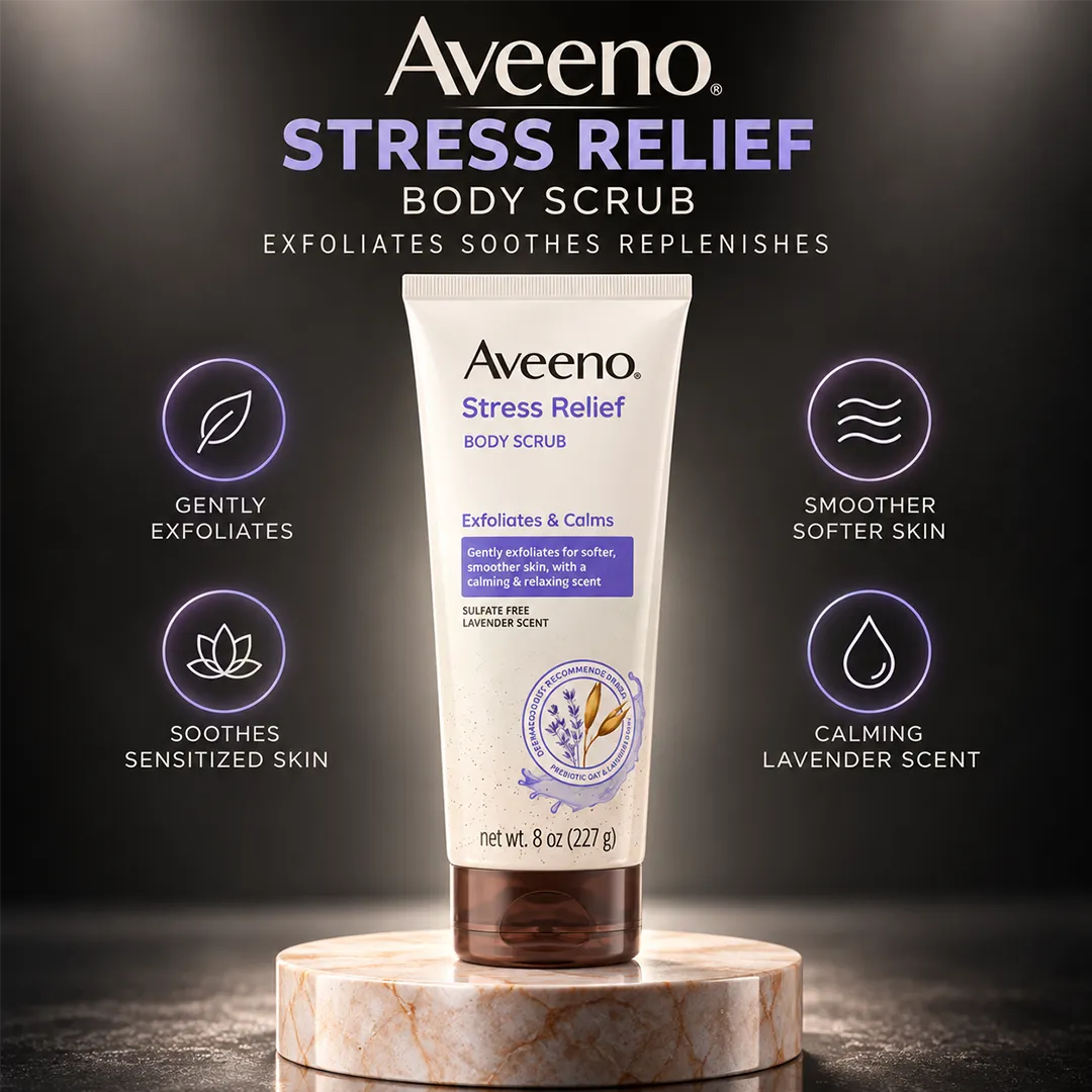 AVEENO STRESS RELIEF BODY SCURB 227G
