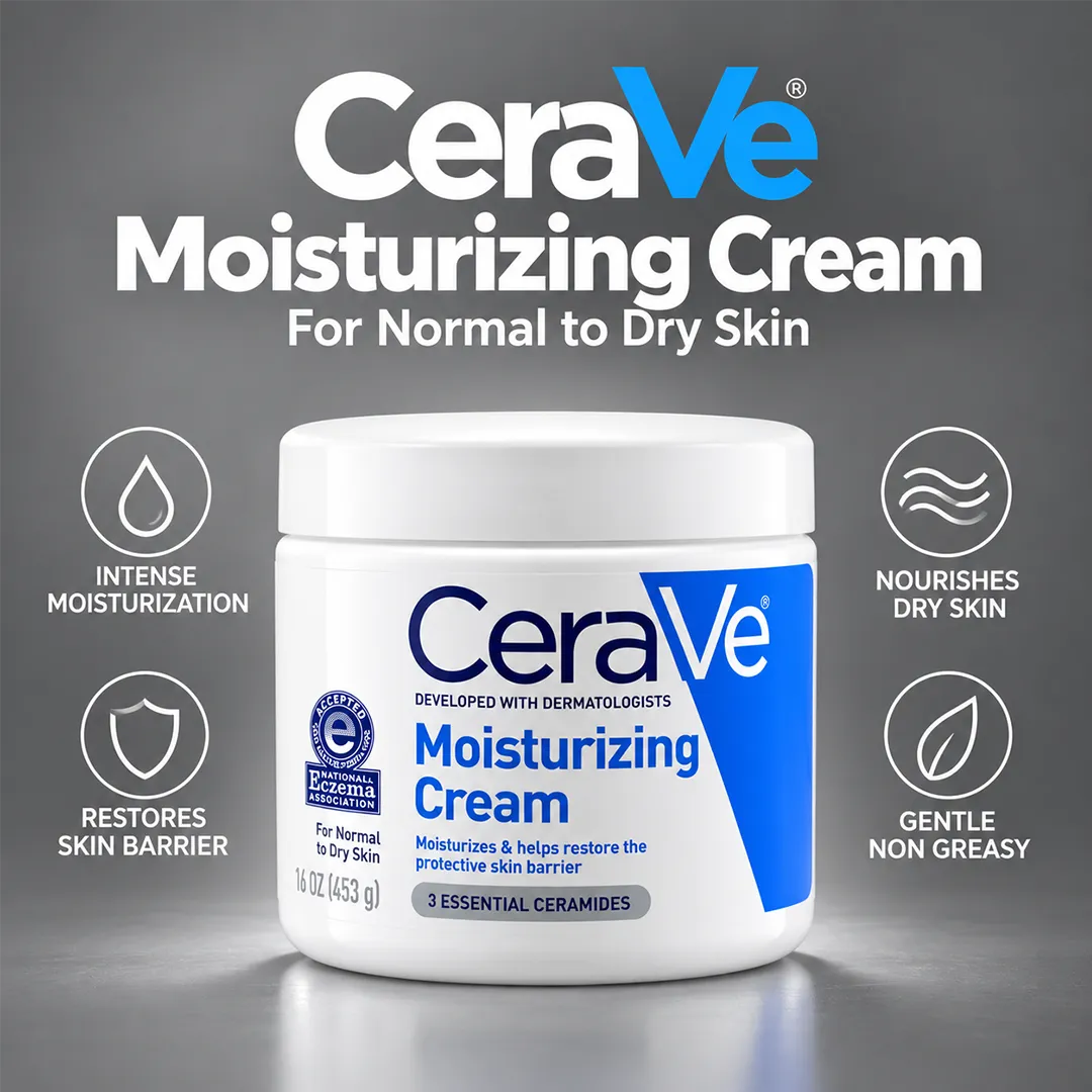CERAVE MOISTURIZING CREAM 453GM 3 ESSENTIAL CERAMIDE