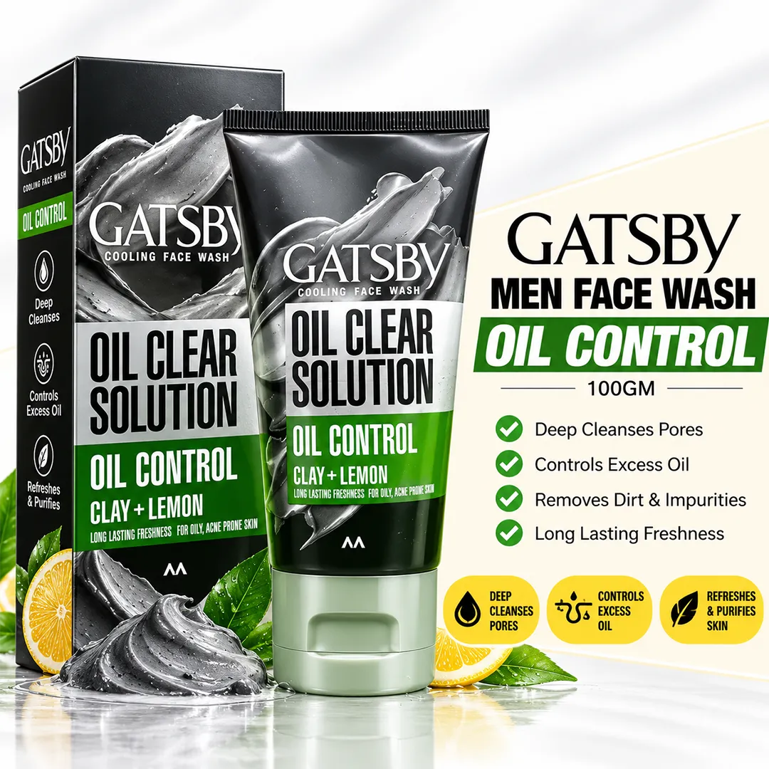 GATSBY MEN FACE WASH 100GM OIL CONTROL