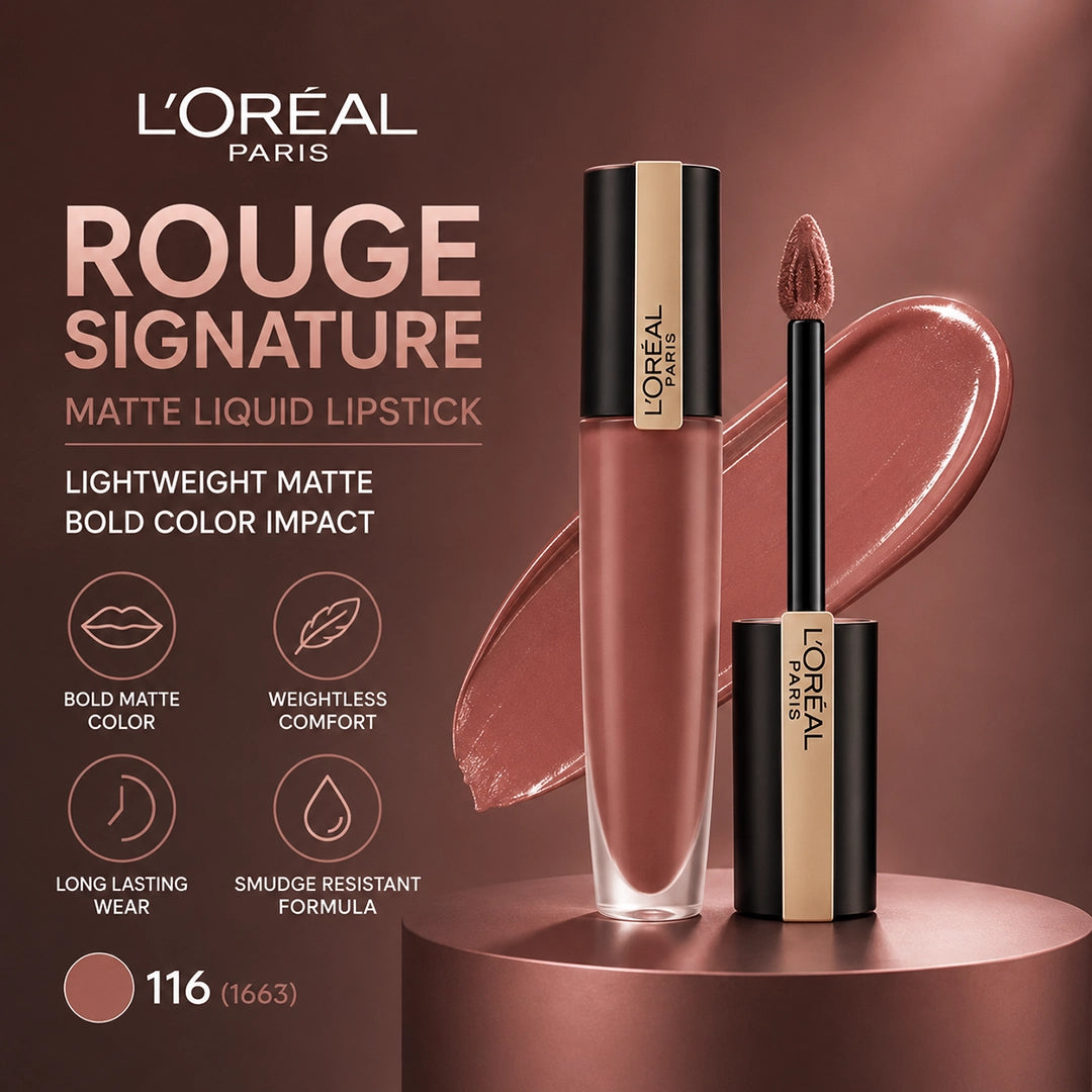 LOREAL LIPSTICK ROUGE SIGNATURE 116 (1663)