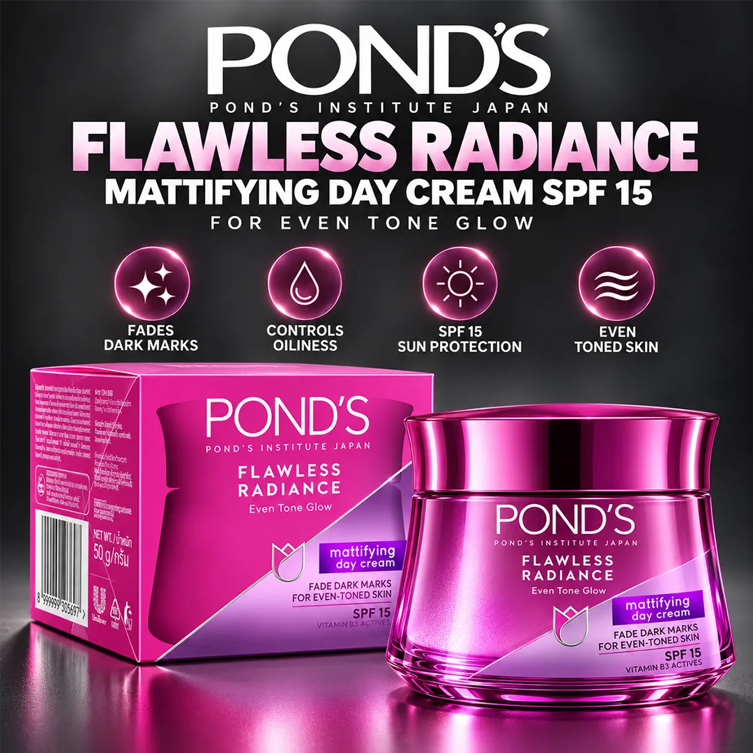 PONDS FLAWLESS RADIANCE MATTIFYING DAY CREAM 50G SPF 15