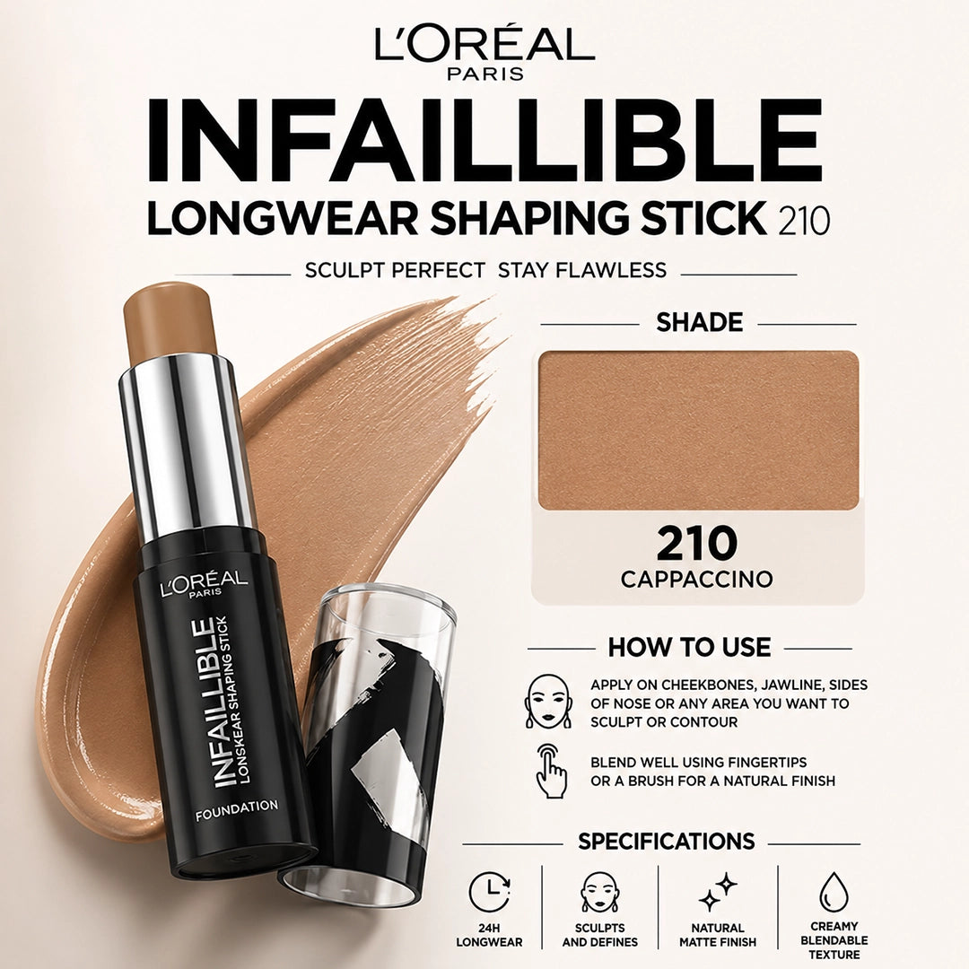 LOREAL INFAILLIBLE STICK 210 CAPPACCINO (1641)