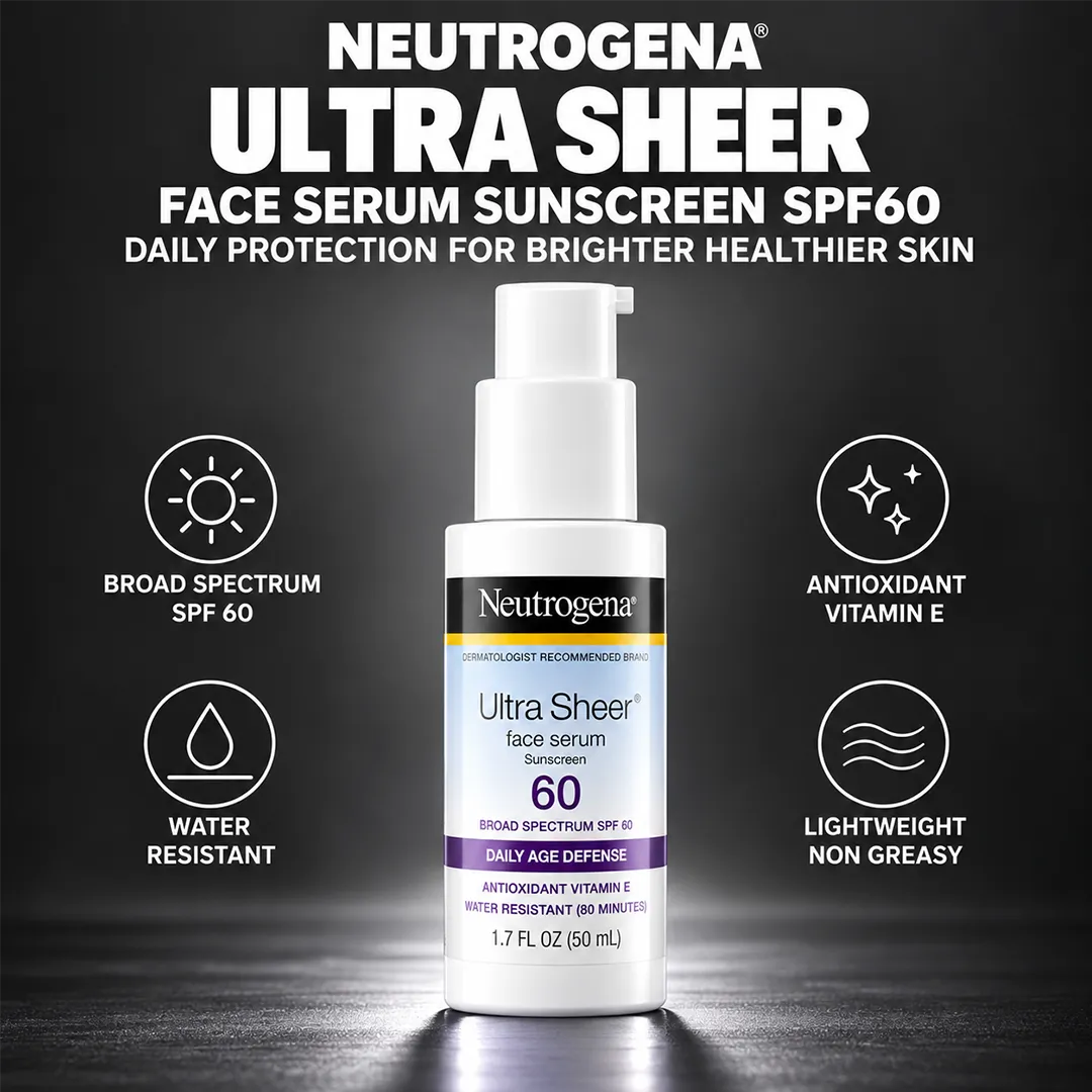 NEUTROGENA SUNSCREEN ULTRA SHEER SERUM SPF60 50ML