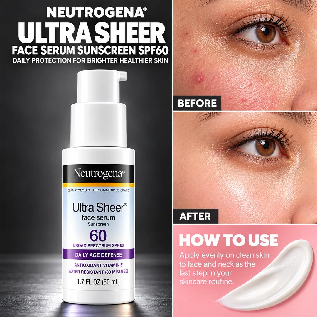 NEUTROGENA SUNSCREEN ULTRA SHEER SERUM SPF60 50ML