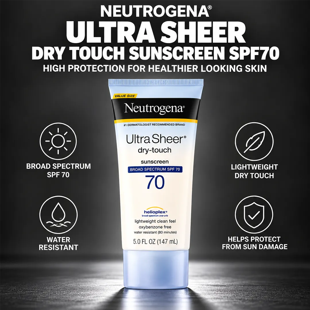 NEUTROGENA SUNSCREEN ULTRA SHEER DRY TOUCH SPF70 147ML